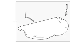 64330-12c31-c1 Toyota Genuine Package Tray Trim 6433012c31c1