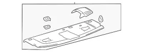 64330-ac030-e1 Toyota Genuine Pkg Tray Trim
