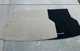 Pt206-48093-40 Toyota 2008-2013 Highlander Carpet Cargo Mats Lot Of 2 Beige And Black