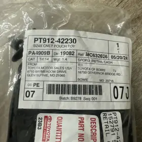 Pt912-42230 Toyota 23-24 Bz4x Cargo Net Envelope Genuine Accessory #2