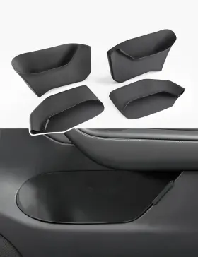Tp272-2 Tparts Tesla Model Y Door Storage Organizer 4pcs Silicone Pocket Tray 2020-25