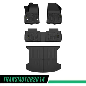Tra856626 Transmotor2014 Fit For 2018 Cadillac Xt5 Tpe All Weather Floor Mats And Trunk Cargo Liner Black