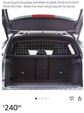 Tdg1166 Travall Dog Guard For Bmw X5 2006-2018 Heavy Duty Tailored Fit Luggage Barrier
