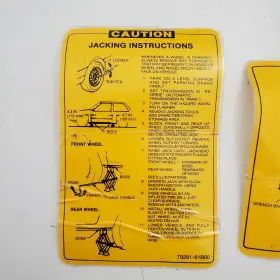 Civ92953 Trunkboarddotcom Used Stickers Oem 1992-1995 Honda Civic Coupe Spare Tire Cover Trunk Board 92-95 #3