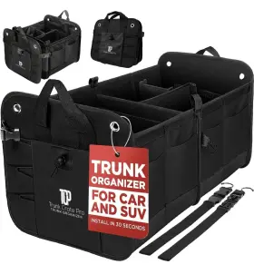 Pro02 Trunkcratepro Fba Tc Trunk Organizer For Car Suv Truck Premium Adjustable Multi