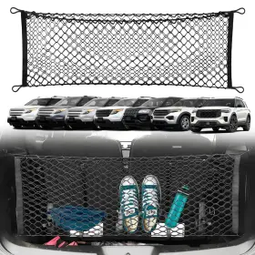 Expl1118 Trunknets Inc Nt Envelope Style Automotive Elastic Trunk Mesh Cargo Net For Ford Black