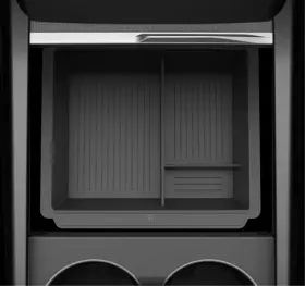 Tudia 810188470546 For Tesla Model 3 2025/2024 And Y 2025 Console Organizer Tray Silicone