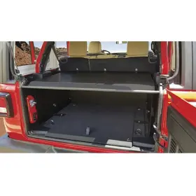 345-01 Tuffy 11689 Black Security Deck Enclosure For Wrangler Jl 2-door/jlu 4-door