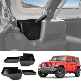20182023 Utiiy 1823wb Wheel Well Storage Bin Fit For Jeep Wrangler Jl Jlu 4xe Cargo Organizer