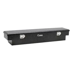 Ec10903-pr Uws Matte Black Aluminum Utv Tool Box - Polaris Heavy Packaging