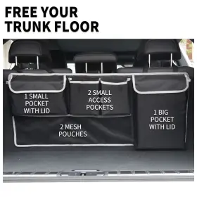 Bag-10045 Uyye Trunk Hanging Organizer Backseat Bag Car Interior Accessories With 4 P #3