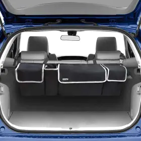 Vakeen 742939313935 Backseat Trunk Organizer For Suv And Car - Hanging Foldable Cargo Sto