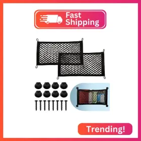 07l02 Vehirie 2 Pack Small Cargo Net Pocket Storage Pouch Bag 21 X 9.8 Inches Rv Netti