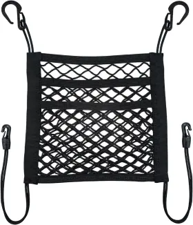 Usvr04xs Vehirie 3-layer Car Mesh Organizer Storage Between Front 11.8 X 10.6 Inch Black