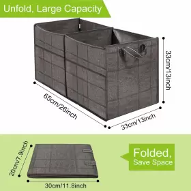 Veno 795758923021 Car Trunk Organizer Foldable Storage Bag Portable Cargo Container With Handle #2