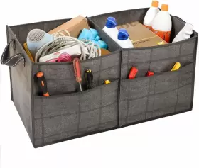 Veno 795758923021 Car Trunk Organizer Foldable Storage Bag Portable Cargo Container With Handle