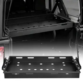 Vevor 197988170655 Rear Trunk Cargo Rack 300 Lb Carbon Steel Basket Tray Jeep Wrangler Jlu