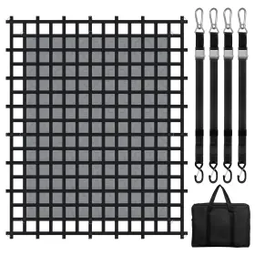 Vevor 197988770381 Cargo Net Heavy Duty 120 Inch X 105 Adjustable Buckles And S-hooks