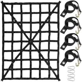 Vevor 617201466469 4.2x5.5ft Cargo Net Pickup Truck Bed Heavy Duty Nets S-hooks And Cross Strap