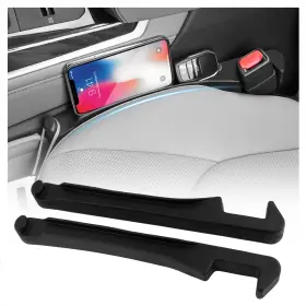 Gou-1301 Vkqts 3 In 1 Car Seat Gap Filler Organizer 2pcs 15.55 2.15 1.28 Inch Black