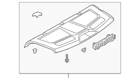 17a-863-413-82v Volkswagen Genuine Package Tray