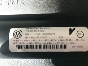1k9867871b45w Volkswagen 2006 2013 Jetta Mk5 Mk6 Station Wagon Cargo Privacy Cover Black #3