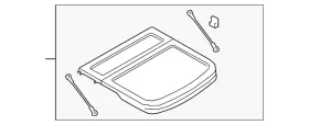 3g8-867-769-d-eh8 Volkswagen Genuine Package Tray