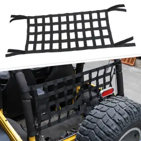 Ba23042043 Voodonala Roof Net Multifunction Mesh Cargo Hammock For Jeep Wrangler Yj Tj Jk Jl And Jt