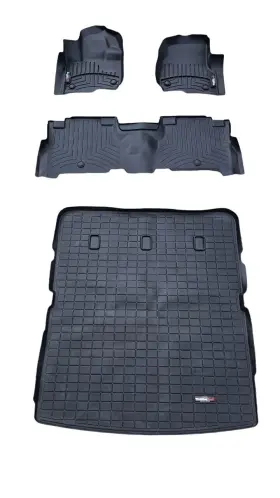 401091 Weathertech Custom Fit Ford Expedition Max / Navigator L - Full Set Black