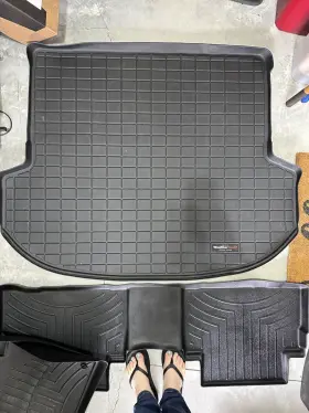 401415 Weathertech Black Cargo Trunk Liner For Hyundai Santa Fe 2021-2023