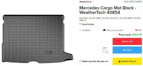 40854 Weathertech Cargo Liner Trunk Mat Mercedes Glc-class Suv - 2016-2022 #3