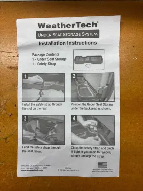 4s001 Weathertech Weather Tech Under Seat Storage System Fits 2021 Ford F-150 Super Crew #3