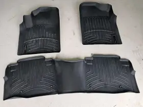 44336-1 Weathertech And Nissan 2017-2018 Armada Floor Liners Logo Cargo Liner Black