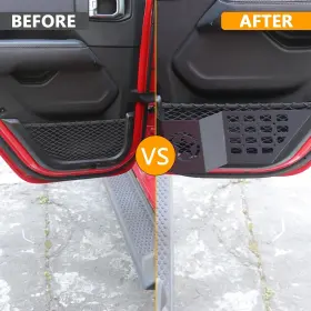 Jl00387 West-xingzhe Rear Door Storage Pockets Side Insert Organizer Box For 2018-2025 Jeep W #2