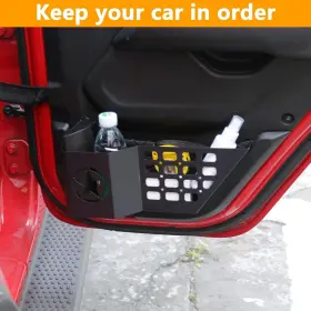 Jl00387 West-xingzhe Rear Door Storage Pockets Side Insert Organizer Box For 2018-2025 Jeep W #3