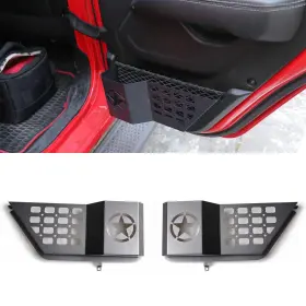 Jl00387 West-xingzhe Rear Door Storage Pockets Side Insert Organizer Box For 2018-2025 Jeep W