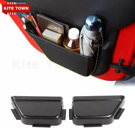 Y.c.068 Wfyb 2pcs Rear Door Pocket Storage Organizer Box For Jeep Wrangler Jk 2011 4-door