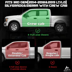 Wmsb-0003 Whalemotor Underseat Storage Compatible With Chevy Silverado/gmc Sierra Crew Cab 1500 20 #2
