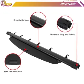 Whee18003807 Whee Cargo Cover For 2007-2011 Honda Cr-v Sport 2.4l Rear Retractable Security Shade