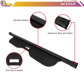 Whee18284907 Whee Cargo Cover For 2024-25 Lexus Gx550 Rear Retractable Security Shade Accessories
