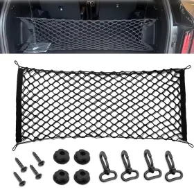 Win4ck Winterrock Car Cargo Net Trunk 35.43 X 15.75 Inches Black