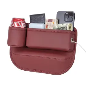 Wovazus 710456210983 1 Pack Car Seat Gap Filler Organizer Drivers Red