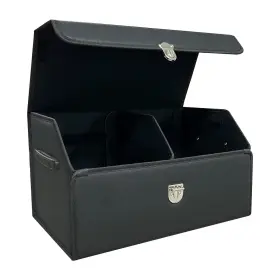 Wuatow 793288648650 Trunk Organizer For Cartrunk Suv And Sedanwith Lidmulti-fu