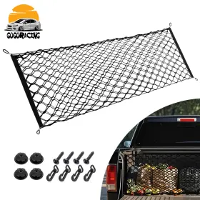 117bag-bk-100 Wutong 40 Truck Bed Net Pickup Cargo Rear Car Trunk Mesh For Ford F150 Chevy Silverado