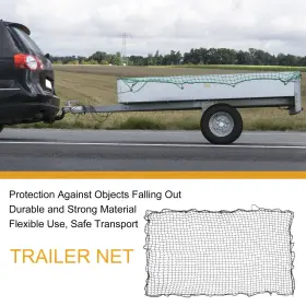 1.8x2.5m X Autohaux 670279622755 Universal Trailer Cargo Net Truck Scalable Nylon Black