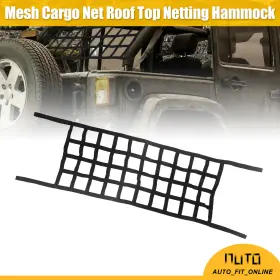 X Autohaux 726215854206 Car Mesh Cargo Net Single Custom For Jeep Wrangler Yj Tj Jk Jl Jt 1987-2022 #3