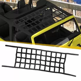 X Autohaux 746453716470 Cargo Net Mesh Bag Storage For Jeep Wrangler Yj Tj Jk Jl 87-22 #3
