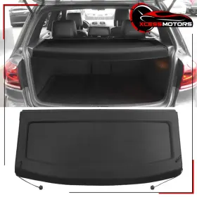 5-tch-vwgolf6-bk Xcessmotors Fits 10-14 Volkswagen Golf 6 Gti R Non-retractable Tonneau Cover Luggage Shade