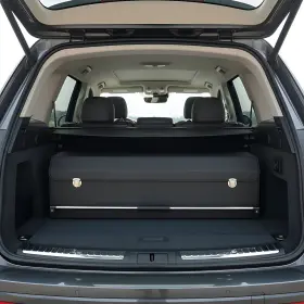 Yg-nappa-103cm Xcf Xxl Leather Car Trunk Organizer With Lid And Ergonomic Handle For Suv 40.5in