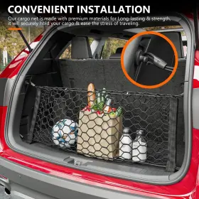40.55ftftx17.32 Xipex 202410111 Cargo Storage Net Trunk Mesh Inch For 20-24 Toyota Highlander #2